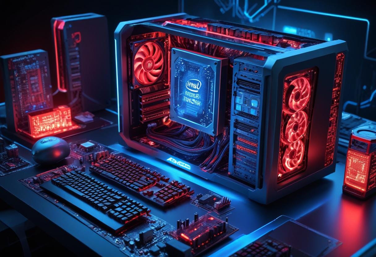 Intel eller AMD illustration